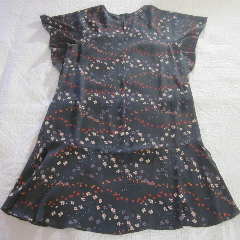 CAbi  Dress S Muse Floral Print Flutter Sleeve #3828 - Picture 7 of 10